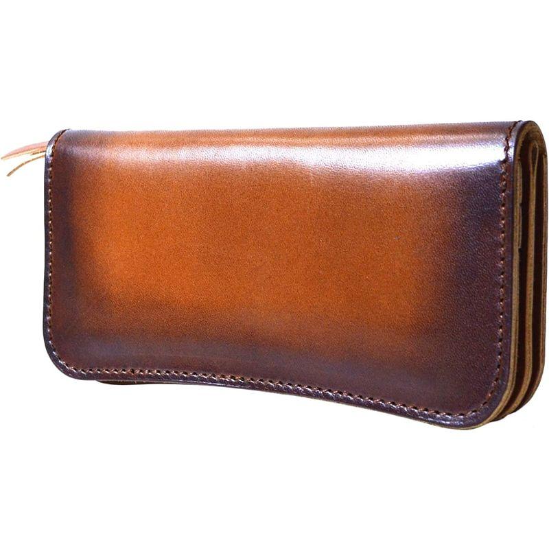 atelierCODEL 栃木レザー 長財布 日本製 ヌメ革 メンズ (手染めブラウン) 栃木レザー 長財布 日本製 ヌメ革 メンズ 手染めブラウン