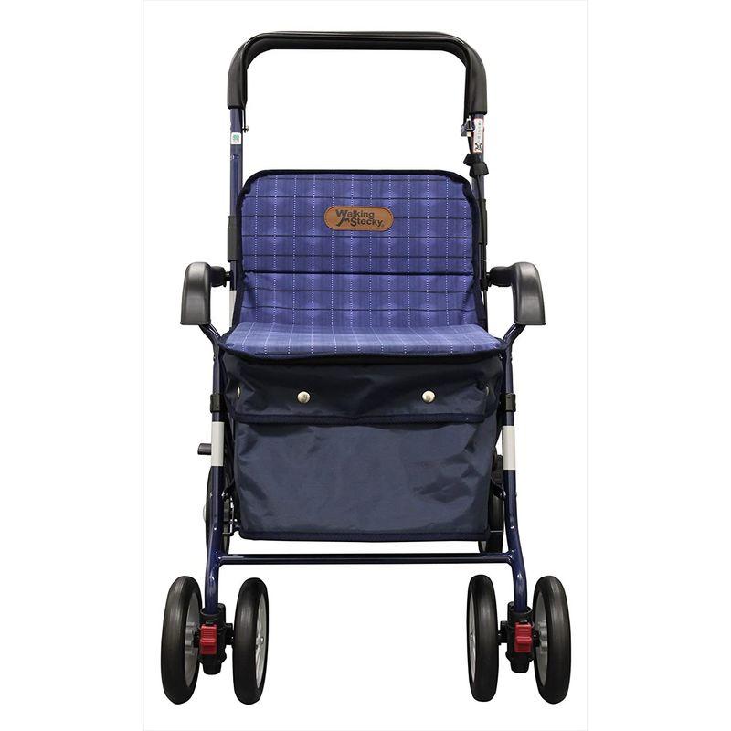 幸和製作所 アルミ製シルバーカー PW298 ネイビー スタンダードタイプ アルミ製シルバーカー PW298 ネイビー スタンダードタイプ