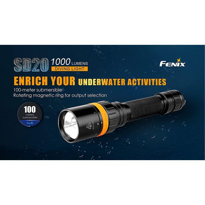 FENIX(フェニックス) SD20 XM-L2 LED ダイビングライト 明るさ最高1000ルーメン SD20 SD20 XM L2 ダイビングライト フェニックス LED 明るさ最高1000ルーメン
