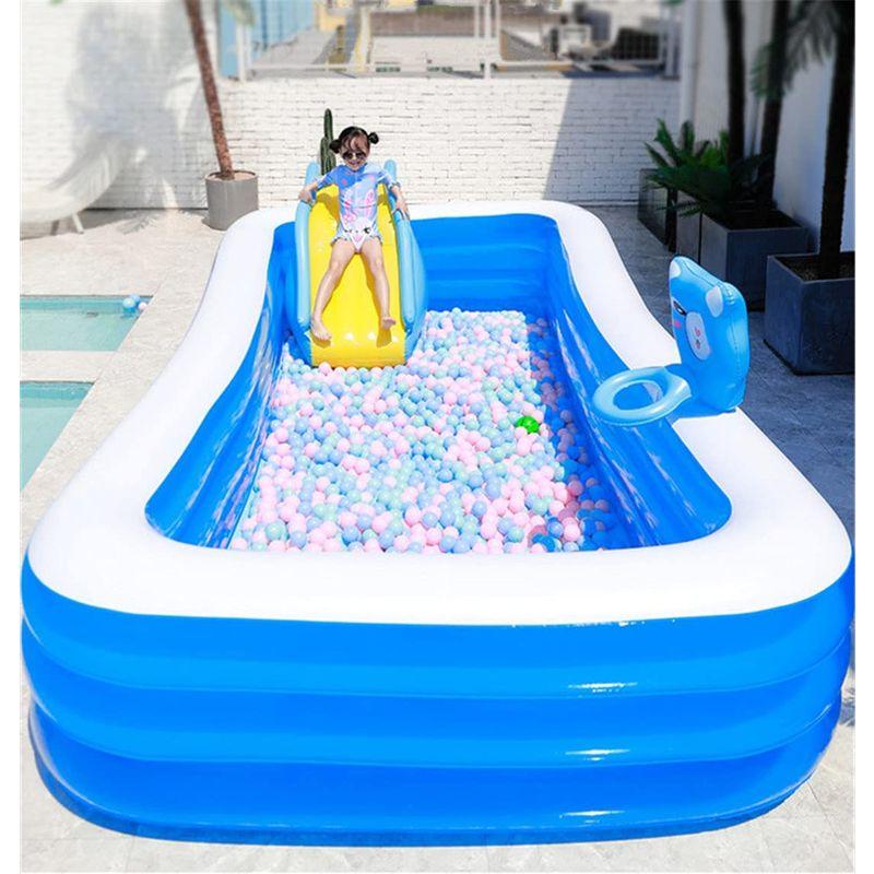 Ecrisdoo プール 家庭用 滑り台 大型 子供 ファミリープール ビニールプール 滑り台付き キッズ 子ども キッズプール 家庭用プー プール 家庭用 滑り台 大型 子供 ファミリープール ビニールプール 滑り台付き キッズ 子ども キッズプール 家庭用プー