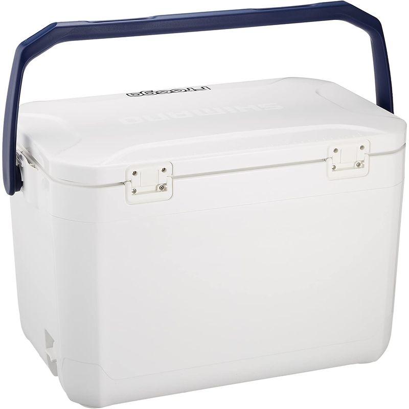 シマノ(SHIMANO) クーラーボックス 26L フリーガ ライトLZ-026M 釣り用 ピュアホワイト クーラーボックス ピュアホワイト SHIMANO 26L フリーガ ライトLZ 026M 釣り用 幅×長×高