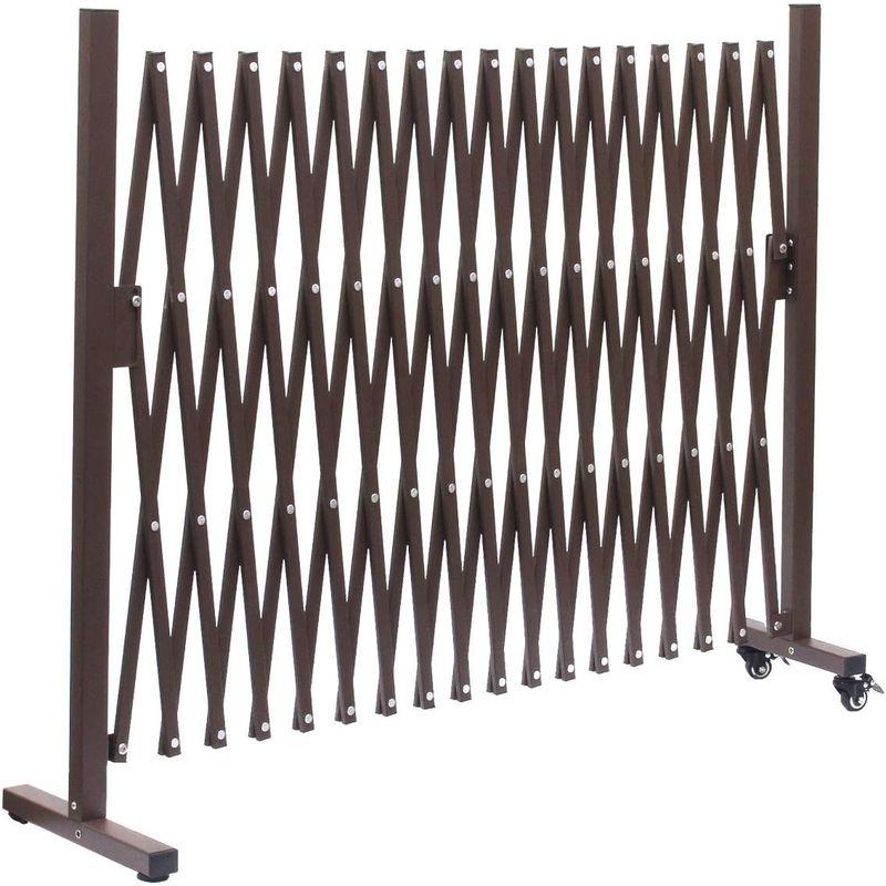 正規品 アルマックス(Almax) アルミ伸縮フェンスキャスター付き(ブラウン) 高さ1m×幅5m QXG-1050N 1台 【G2058153745】(10461円)