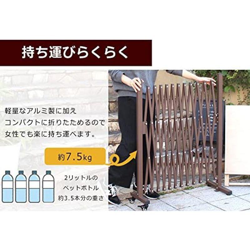 アルマックス(Almax) アルミ伸縮フェンスキャスター付き(シルバー) フェンス高さ1m×幅5m QXG1050S 1台 Almax アルミ伸縮フェンスキャスター付き シルバー フェンス高さ1m×幅5m QXG1050S 1台