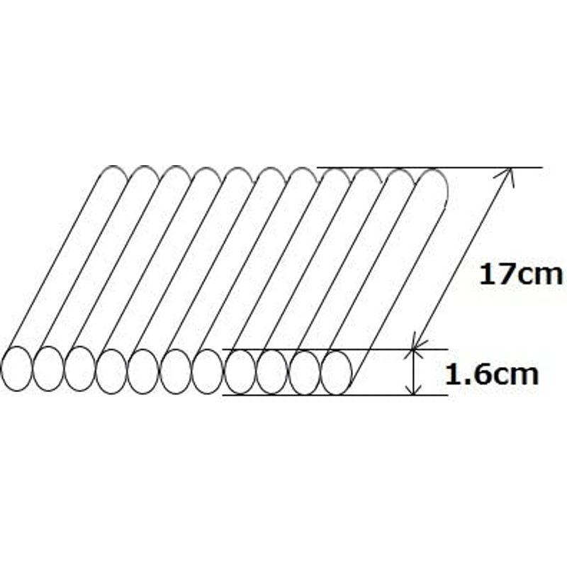 エアマッスル　幅W17cm×太さΦ1.6cm(R-2-16)　エアー緩衝材　エアパッキン　衝撃吸　エアーバック　エアクッション材　空気緩衝材