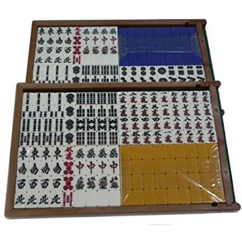 全自動麻雀卓雀友用麻雀牌 《紺色・黄色２面１セット》 紺色 黄色２面１セット 　