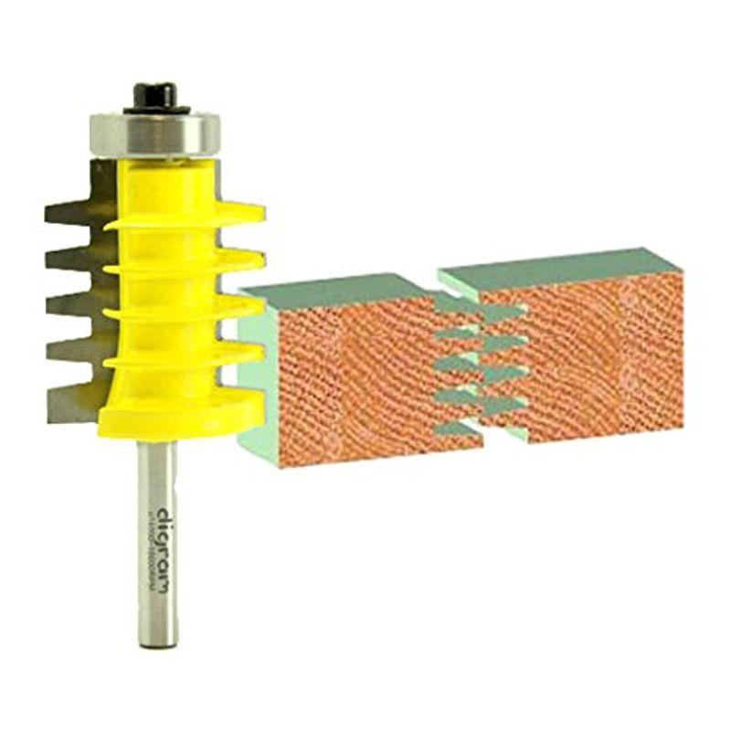 ディグラム dm12409 アジャスト・フィンガージョイントビット5枚羽1/4 2023041013042900793ヒデマート