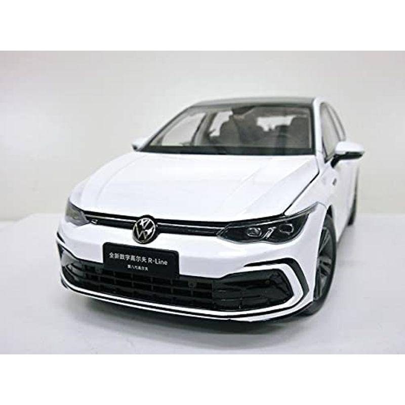VW特注 1/18 フォルクスワーゲン ゴルフ R-Line (ホワイト) 2021 GOLF 8 1/18 フォルクスワーゲン ゴルフ Line ホワイト GOLF 　