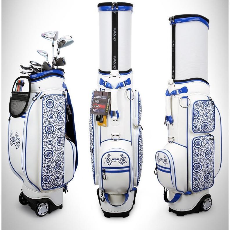 ゴルフ用品防水バッグキャディーバッグベーシックモデルヘッド自由伸縮メンズ用キャディバッグ軽量おしゃれ 