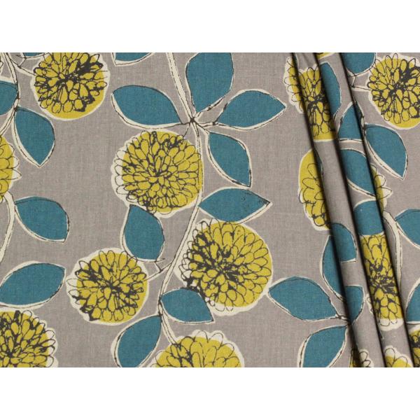 日本製 リネンコットン シーチング ビッグマリーゴールドストライププリント ミックスカラー 全3色 J オーダーカット生地 10cm単位 H 服地のひでき 通販 Yahoo ショッピング