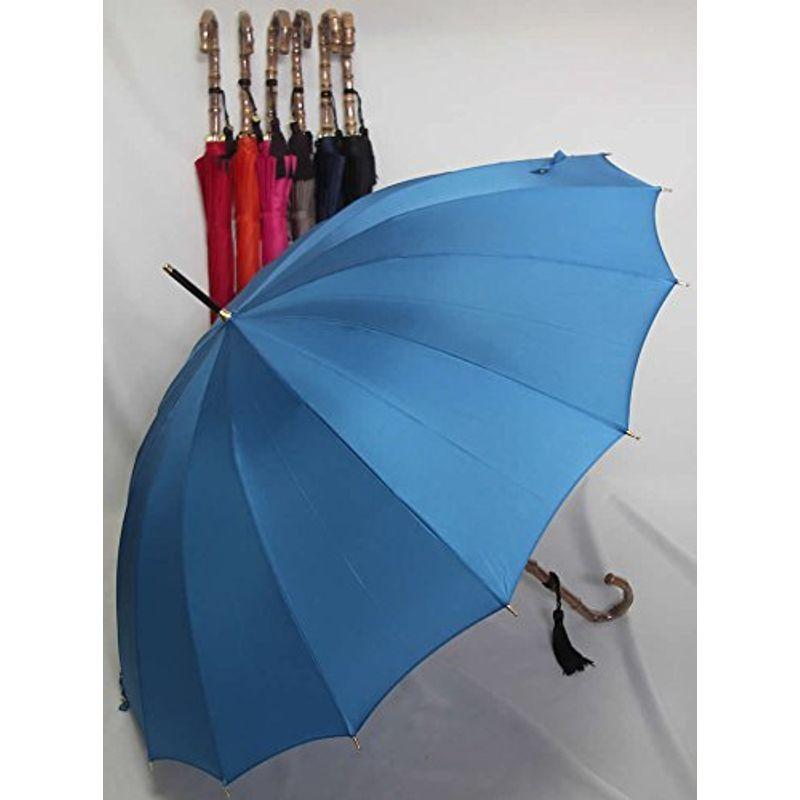 ラウンド 前原傘 ブランド 手元 ターコイズブルー カーボン骨 前原光榮商店 前原傘 皇室御用達 カーボン傘 16本骨 雨傘 婦人用 長傘 レディース 傘 Www Affaires Sociales Gouv Cg