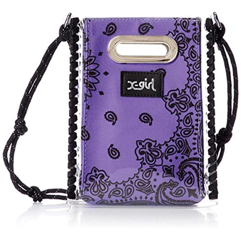 日本初の エックスガール ショルダーバッグ Purple レディース Bag Shoulder Pattern Bandana 小物 アクセサリー Consept Fr