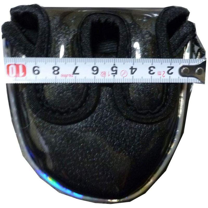 驚きの価格 肉球刺繍ゴルフパターカバー マレット用 マグネットタイプ 黒