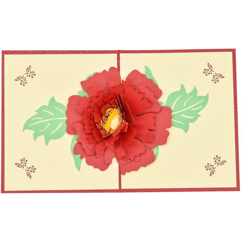 Maydahui 花束 メッセージカード グリーティングカード 3d 立体カード おしゃれ 花 フラワー ポップアップカード 感謝カード お 注目のブランド