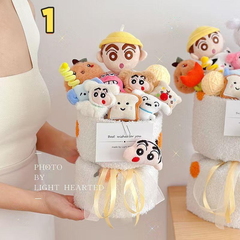 2025年の新年ギフト風花束 ぬいぐるみ 可愛い クリスマス 誕生日