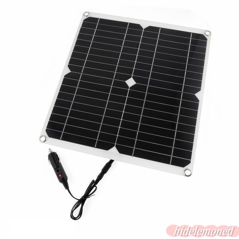 ソーラーパネル 100W デュアル 12V 5V USB コントローラ 防水 電池