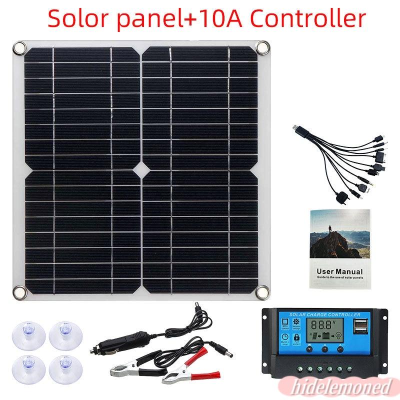 ソーラーパネル 100W デュアル 12V 5V USB コントローラ 防水