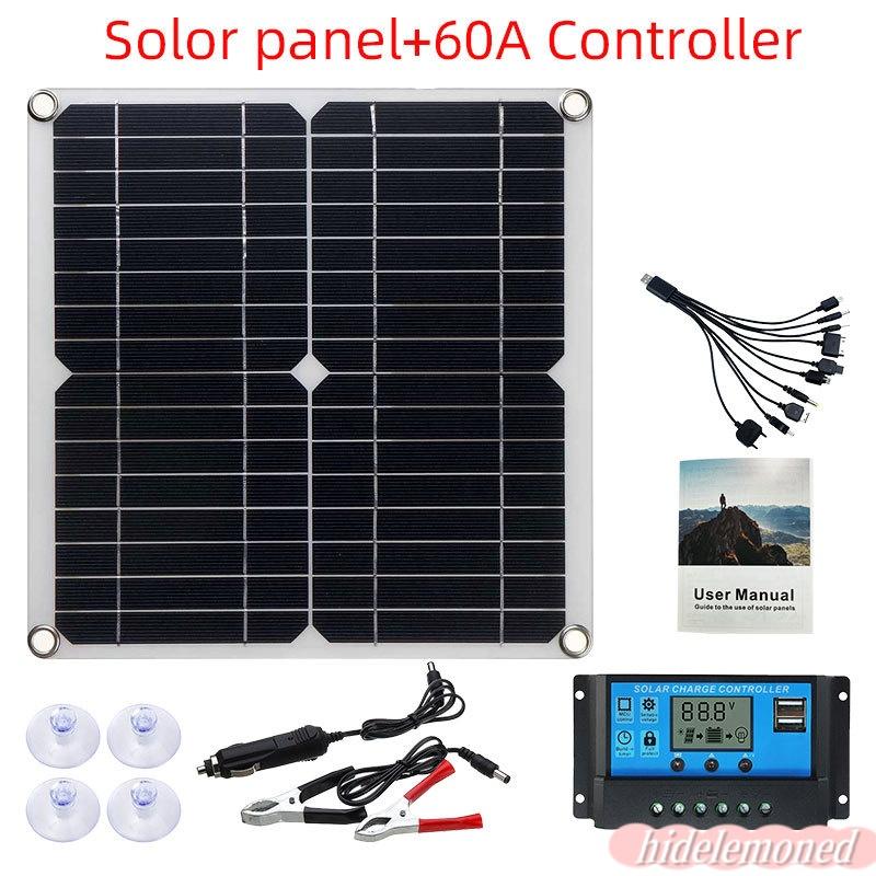 ソーラーパネル 100W デュアル 12V 5V USB コントローラ 防水 電池