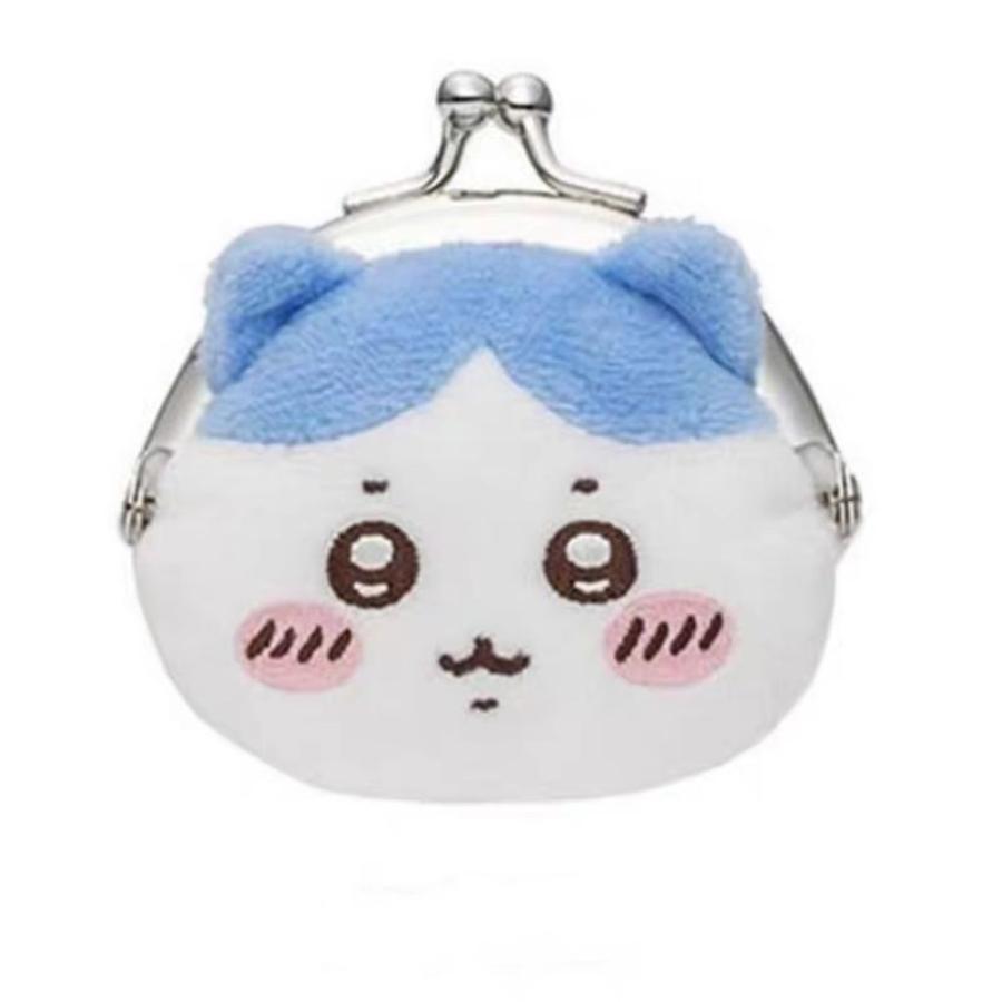 ミニがま口ポーチ ちいかわ 小銭入れ お財布 ぬいぐるみ ハチワレ くり