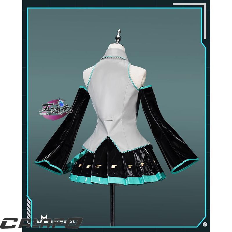 猫屋小舗 ボーカロイド 初音ミク 通常V コスプレ衣装 中国公式許可あり ※ウィッグ 髪飾り ヘッドホンセット 靴 追加可能の画像