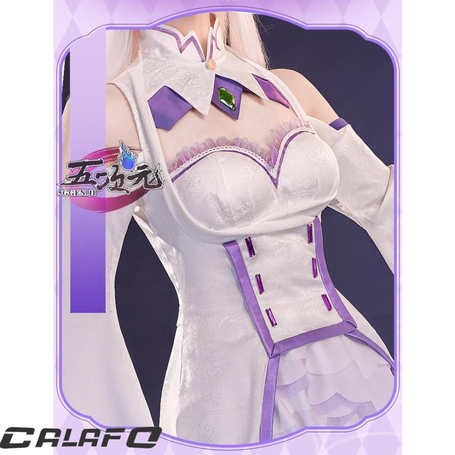 三分妄想 リゼロ エミリア コスプレ衣装 ウィッグ 靴 フルセット 三分妄想 コスプレ Re：ゼロから始める異世界生活 エミリア 衣装