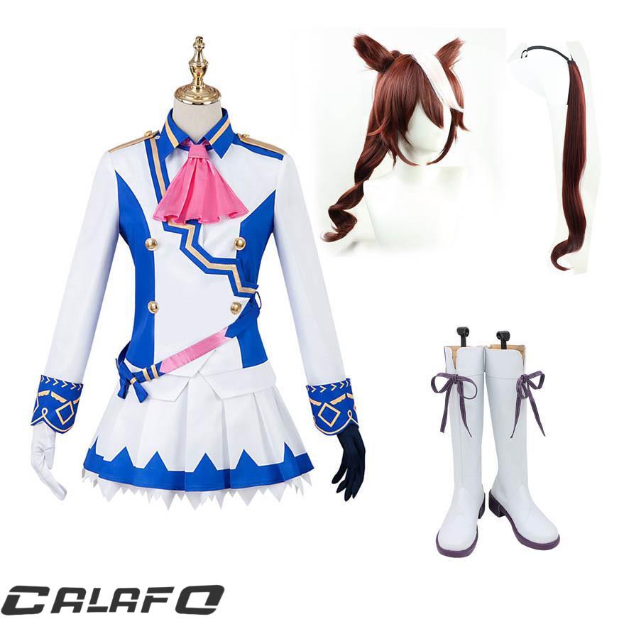 ミ*ク様 【期間限定お値下げ中】ウマ娘 トウカイテイオー コスプレ衣装 ウマ娘 プリティーダービー トウカイテイオー コスプレ衣装 ウィッグ