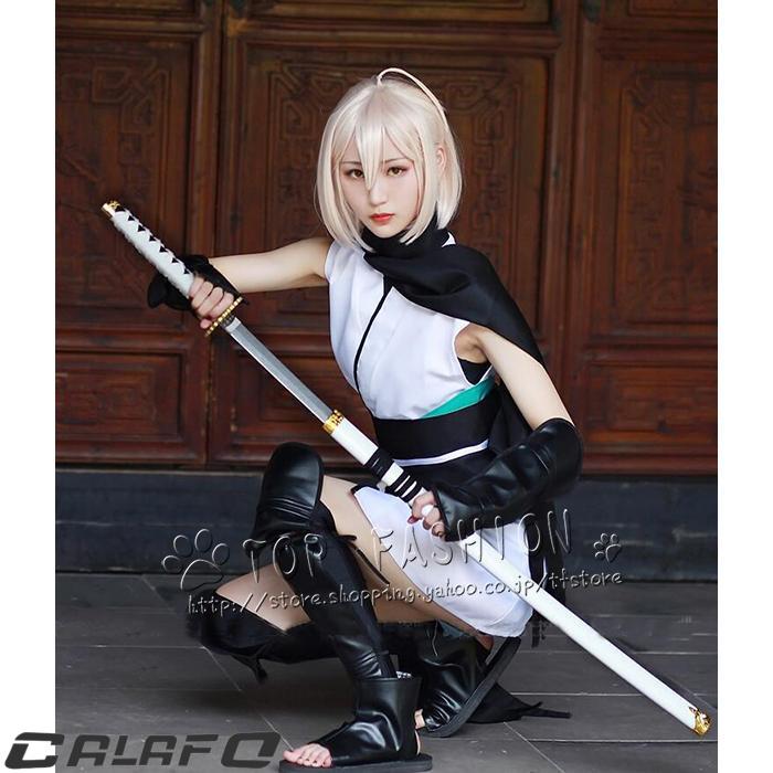 Fate Grand Order 風 桜セイバー 桜saber 沖田総司 FGO コスプレ衣装