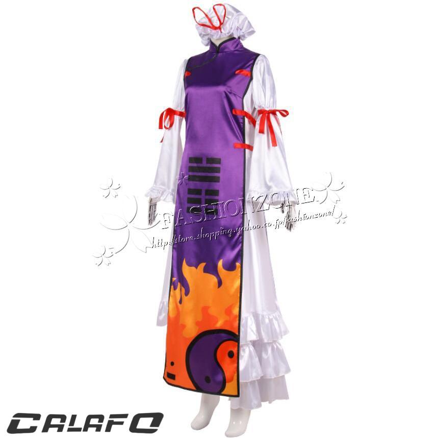 東方Project 風 八雲紫 コスプレ衣装 ウィッグ 靴 コスプレコスチューム 変装 演出服 cosplay 変装 仮装の画像