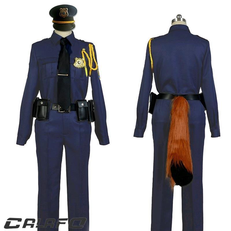 大幅値下げ ズートピア ニック 警官 コスプレ衣装 Dハロ 耳なし ズートピア ニック 警官服 コスプレ 衣装 Dハロ ディズニー ハロウィン