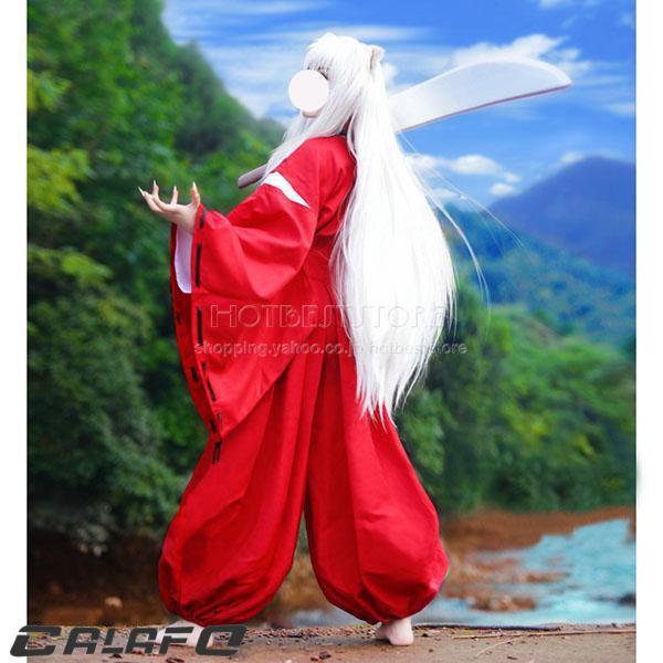 ◇犬夜叉（いぬやしゃ）風 犬夜叉 コスプレ衣装 ウィッグ 靴 cosplay