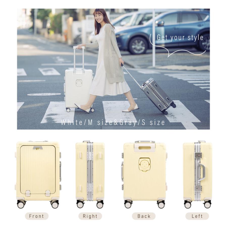 新品未使用❗️スーツケース 超軽量 キャリーケース Sサイズ ベージュ 旅行 出 Amazon | [タンスのゲン] 多機能キャリーケース Mサイズ 73L 4