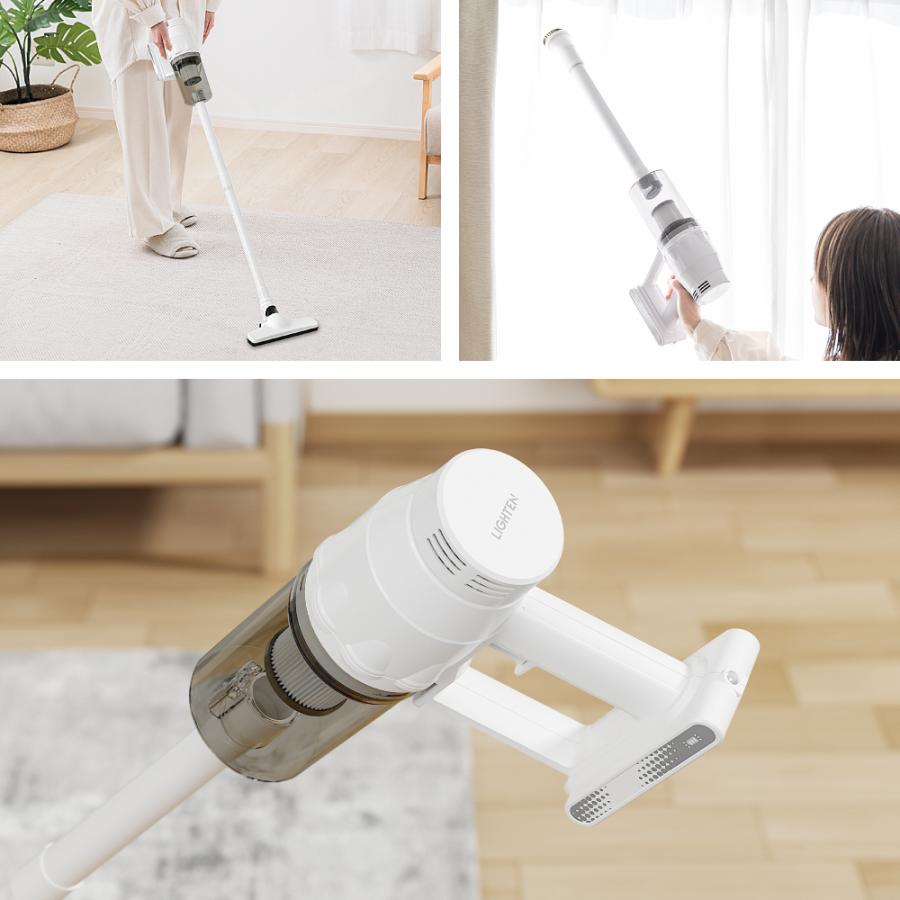 高価値 吸引力抜群 コードレス掃除機 22000Pa 2way 24段伸縮