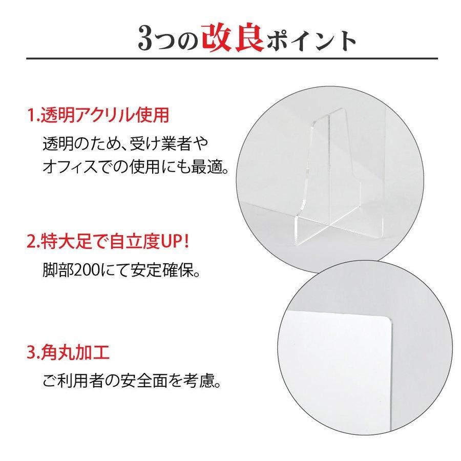 hidemasa1store[お得な10枚セット]　[日本製]高透明度アクリル板採用　衝突防止窓付きW900*H600mm　透明　アクリルパーテーション　飛沫防止　kap-r9060-m45-10set