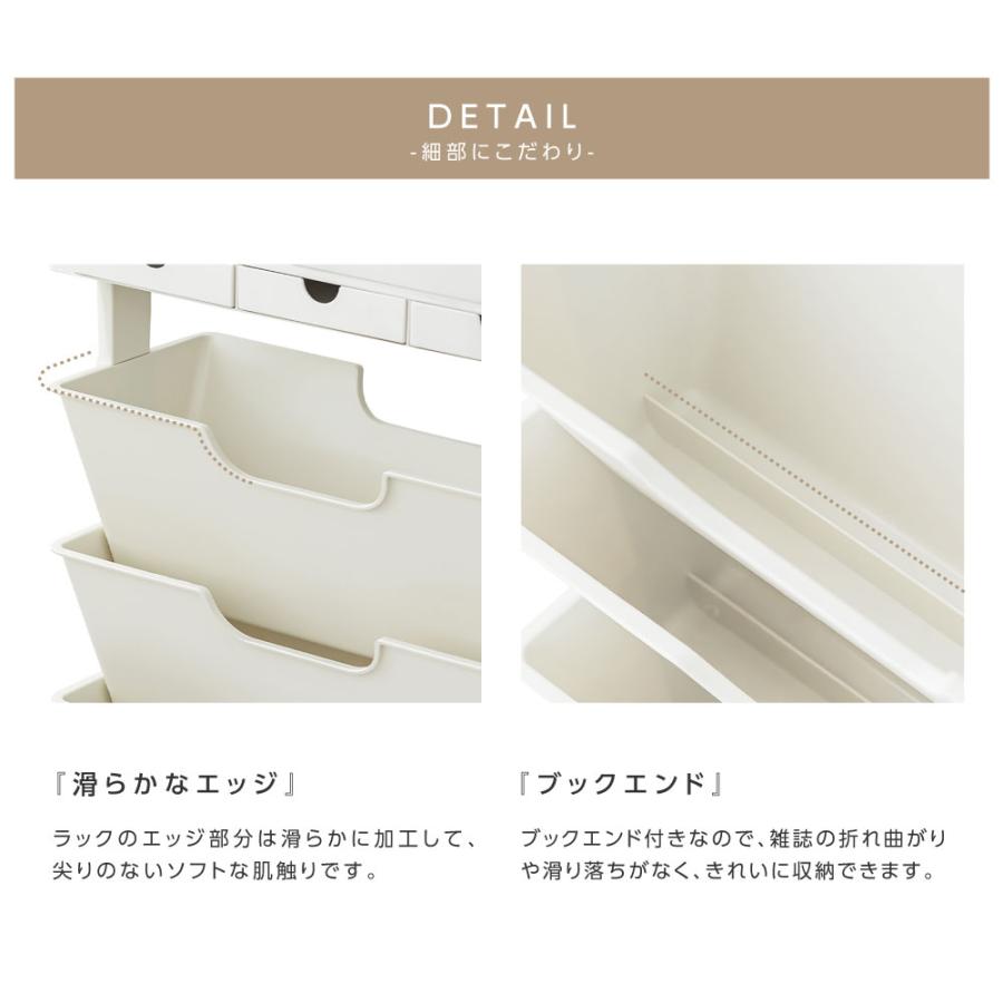 timesale マガジンラック ファイルワゴン キャスター付き 6段