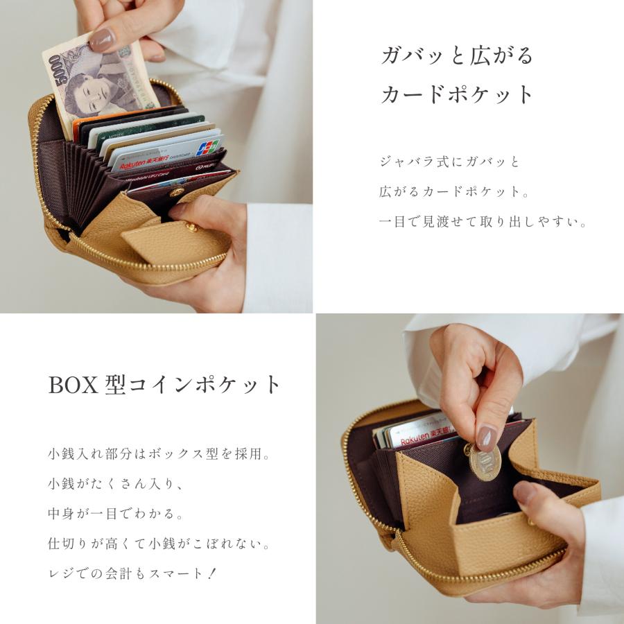 ミニ財布 二つ折り財布 本革 牛革 13色 レディース ミニウォレット