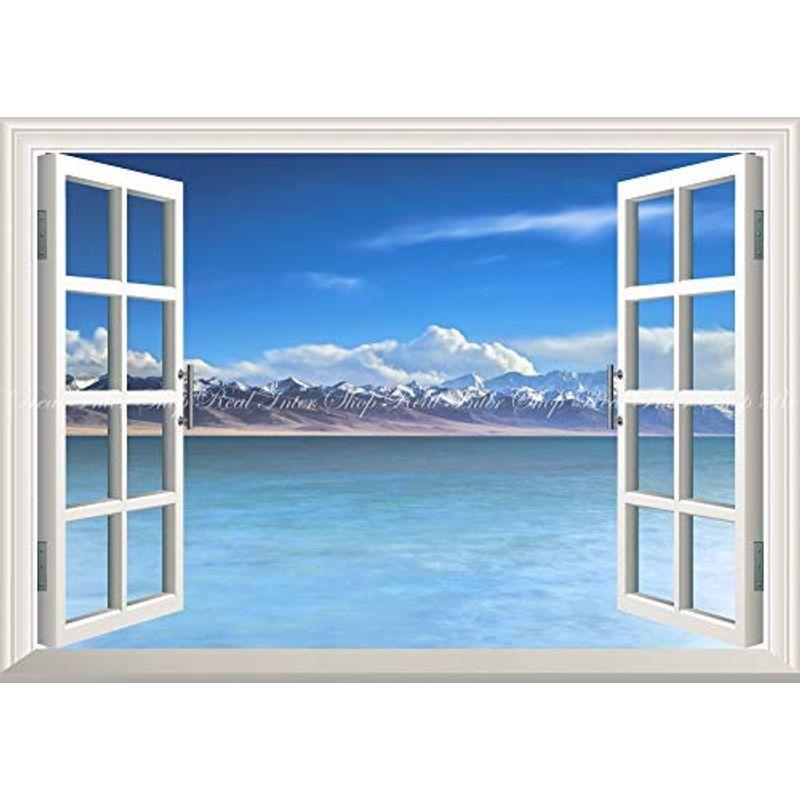 最安値 絵画風 壁紙ポスター はがせるシール式 窓の景色 ビーチ 海と島と空と雲の景色 絶景 窓仕様トリックアート キャラクロ h 01 安心の定価販売 Www Sei Ba Gov Br