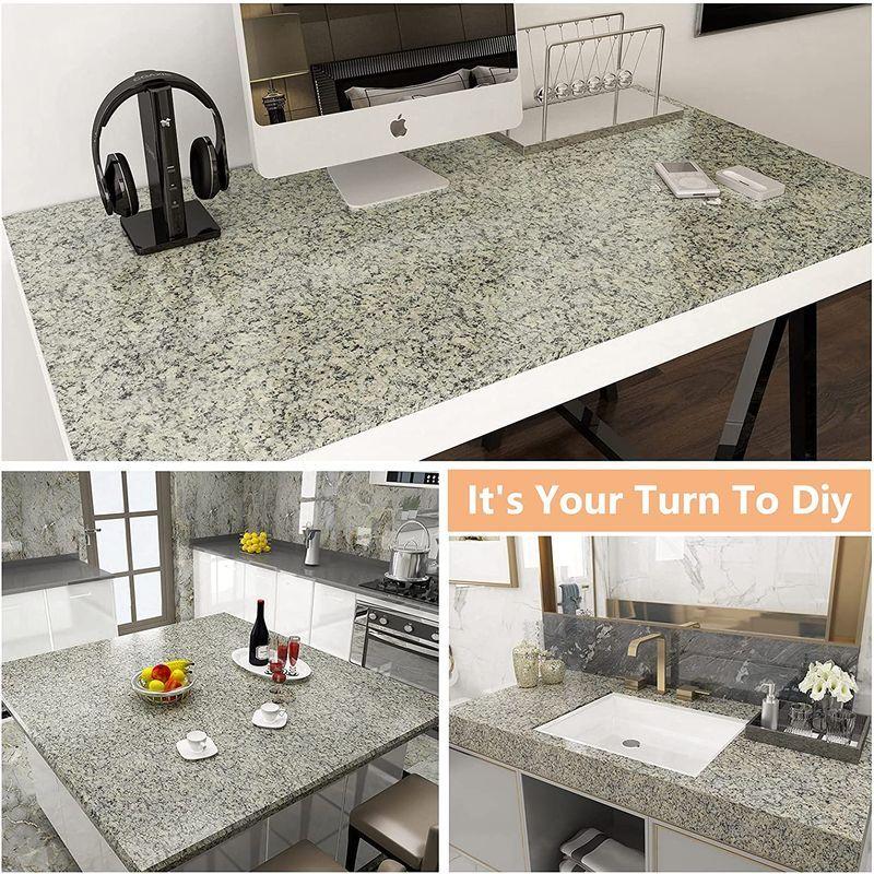 Veelike リメイクシート 石目調 グレー 大理石シート 花崗岩 御影石 カッティングシート はがせる 壁紙シール インテリアシート40 Shophidetama 通販 Yahoo ショッピング