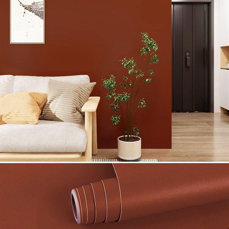 Veelike 壁紙シール リメイクシート 無地 ブラウン はがせる壁紙 インテリアシール 厚手 マット カッティングシート40cmx900 Shophidetama 通販 Yahoo ショッピング