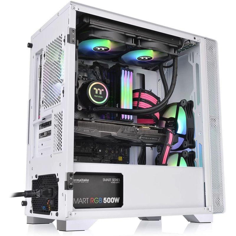 Thermaltake S100 TG Snow Edition ミニタワーPCケース スイング Thermaltake S100 TG Snow Edition ミニタワーPCケース スイング