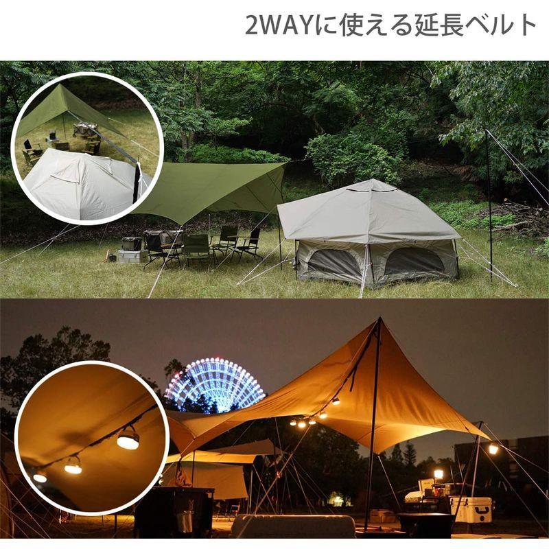 DOD(ディーオーディー) いつかのタープ はじめてでも扱いやすい ベーシックな ヘキサタープ オールインワン 延長テープ 標準付属 UV加 ディーオーディー いつかのタープ はじめてでも扱いやすい ベーシックな ヘキサタープ オールインワン 延長テープ 標準付属