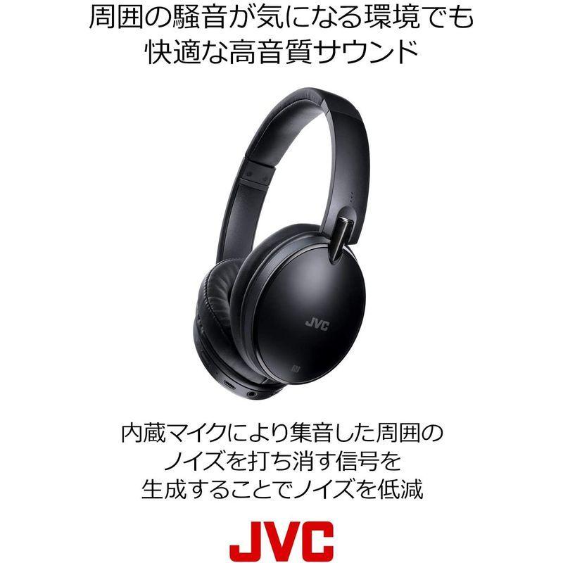 JVC HA-S88BN ノイズキャンセリングヘッドホン Bluetooth・NFC対応 連続27時間再生 有線接続対応 ハンズフリー通話用 HA S88BN ノイズキャンセリングヘッドホン Bluetooth NFC対応 連続27時間再生 有線接続対応