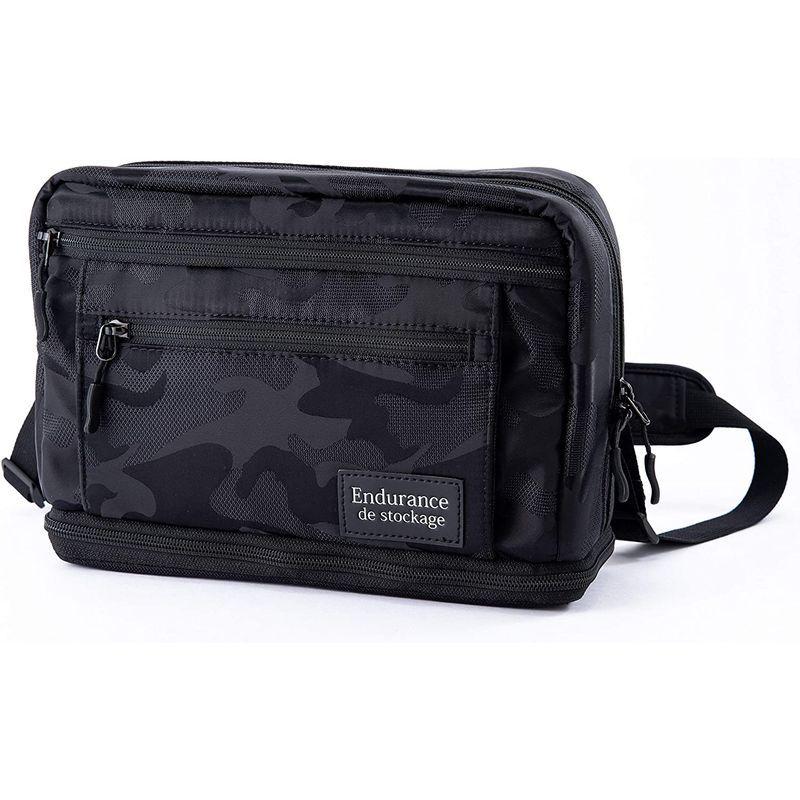 Endurance シューティングマルチ カメラバッグ ショルダーバッグ レンズ交換用バッグ 大容量 望遠レンズ おしゃれ (ブラック迷彩 シューティングマルチ 大容量 望遠レンズ おしゃれ ブラック迷彩 カラー