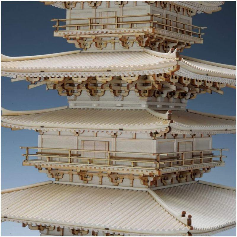 ウッディジョー 75 薬師寺 東塔 木製模型 組み立てキット 建物