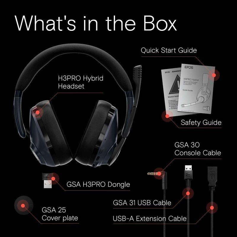 全商品オープニング価格特別価格】EPOS H3PRO Hybrid (Sebring Black