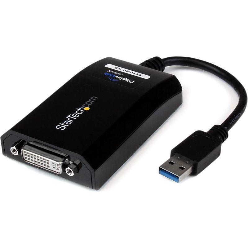USBディスプレイアダプター USB 3.0 USB Type-A DVI(DVI-VGAアダプター付き) 分配器、切替器