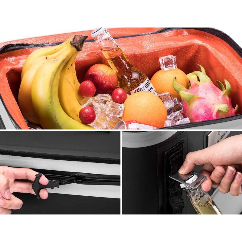 ROCKBROS(ロックブロス)クーラーボックス 小型 ソフトクーラーボックス 保冷力約48時間 18L 大容量 釣り キャンプ お弁当 B ロックブロス クーラーボックス 小型 ソフトクーラーボックス 保冷力約48時間 18L 大容量 釣り キャンプ お弁当