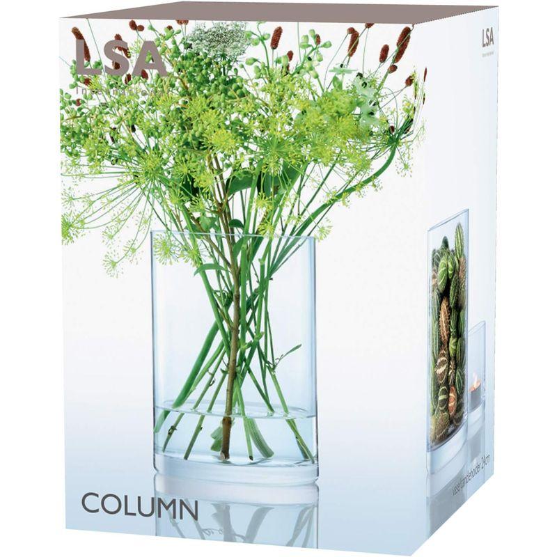 LSA(エルエスエー) フラワーベース(花器) クリア 高さ24cm COLUMN G330-24-992 エルエスエー フラワーベース 花器 クリア 高さ24cm COLUMN G330 サイズ
