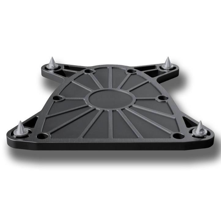 ピエガ PIEGABP-30.2 ベースプレート シルバー/ブラック【ペア】 | 