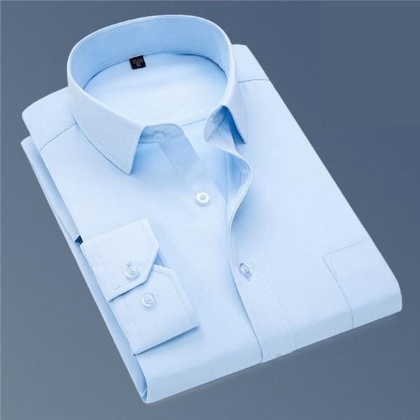 長袖ワイシャツ メンズ ワイシャツセット 紳士用 スリム ノーマル 綿混素材 形状記憶 形態安定 白 ホワイト ブルー ボタンダウン｜hideya｜16