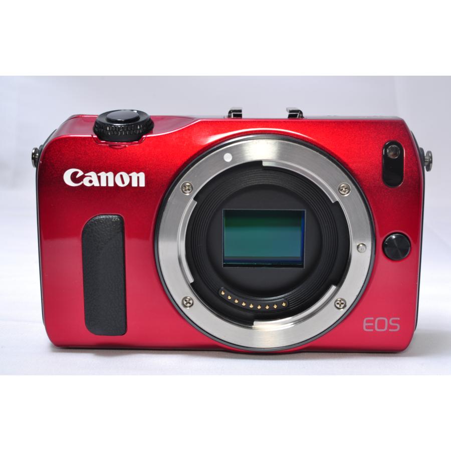 キヤノン Canon ミラーレス一眼 EOS M レンズキット レッド 中古 