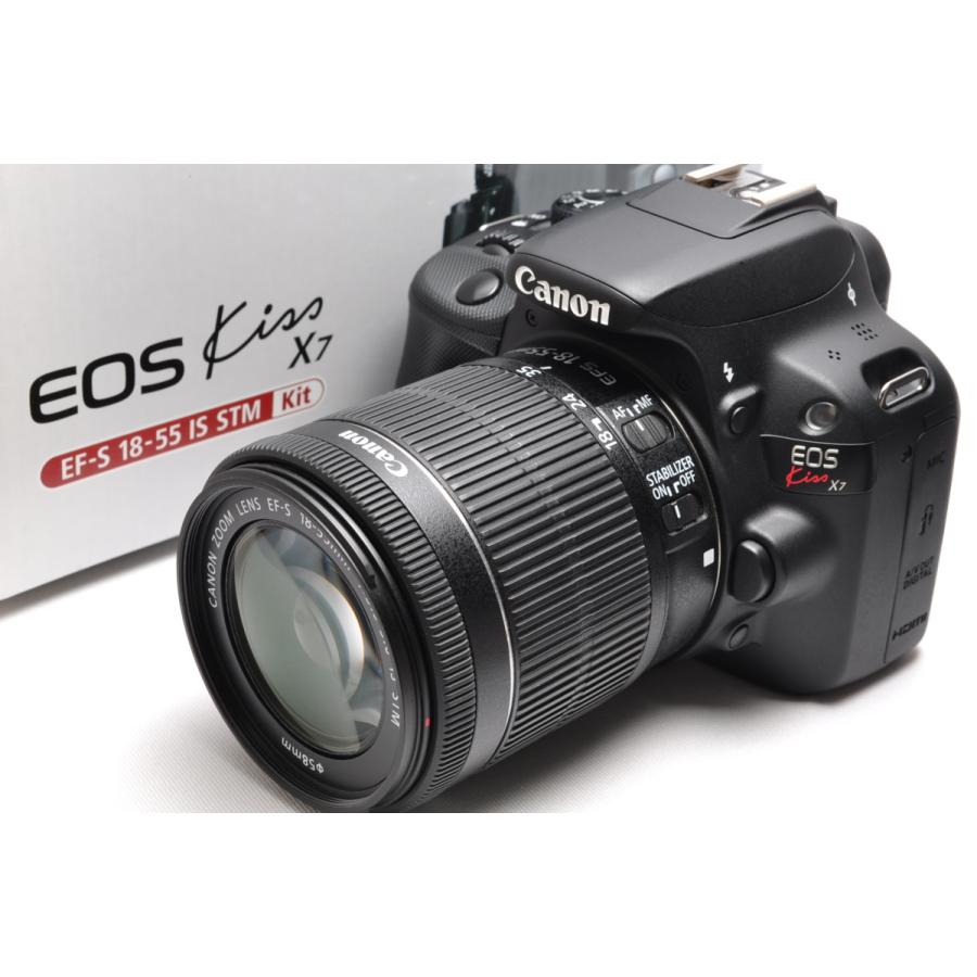 値下げ【美品】キャノン Canon EOS Kiss X7 レンズキット一眼レフ-